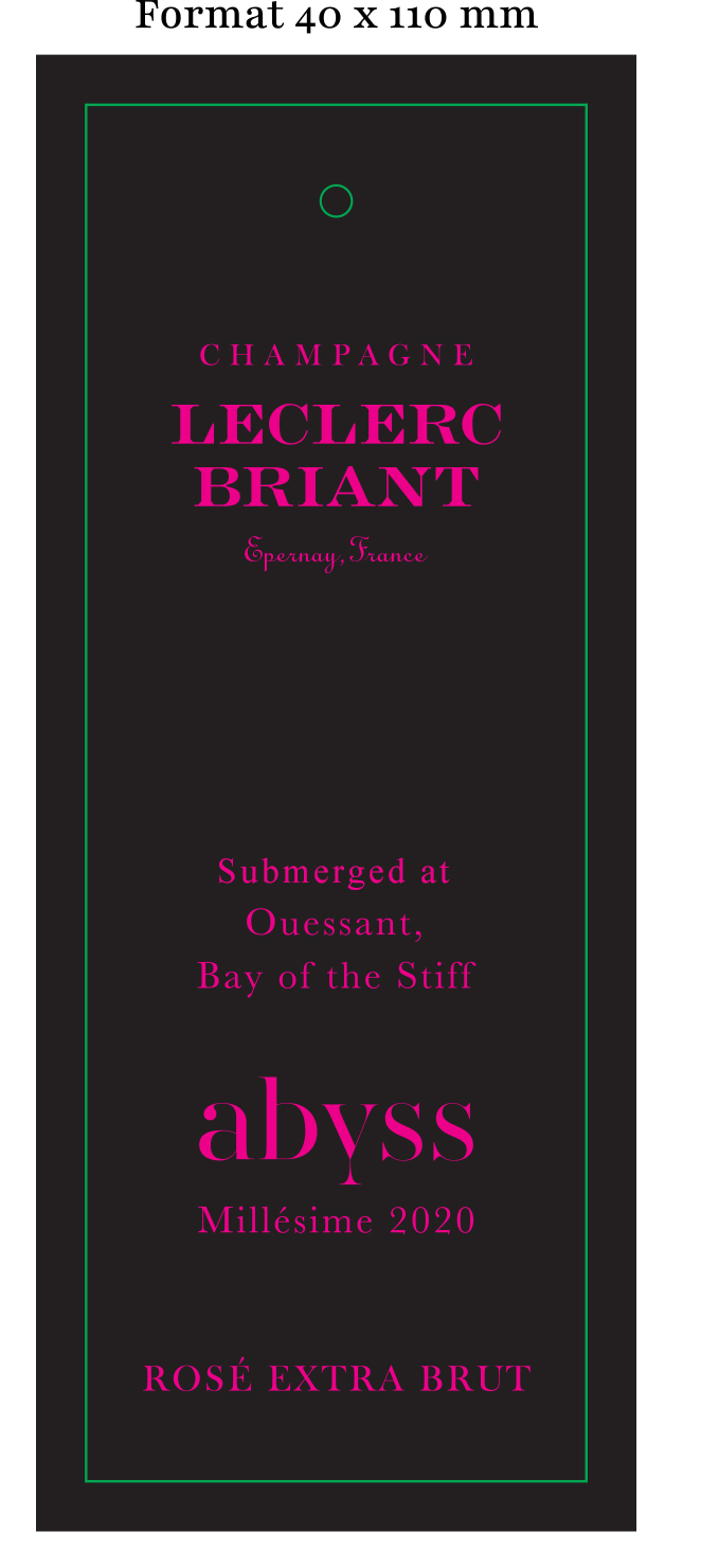 TABC label artwork for Leclerc Briant Abyss Champagne Rose