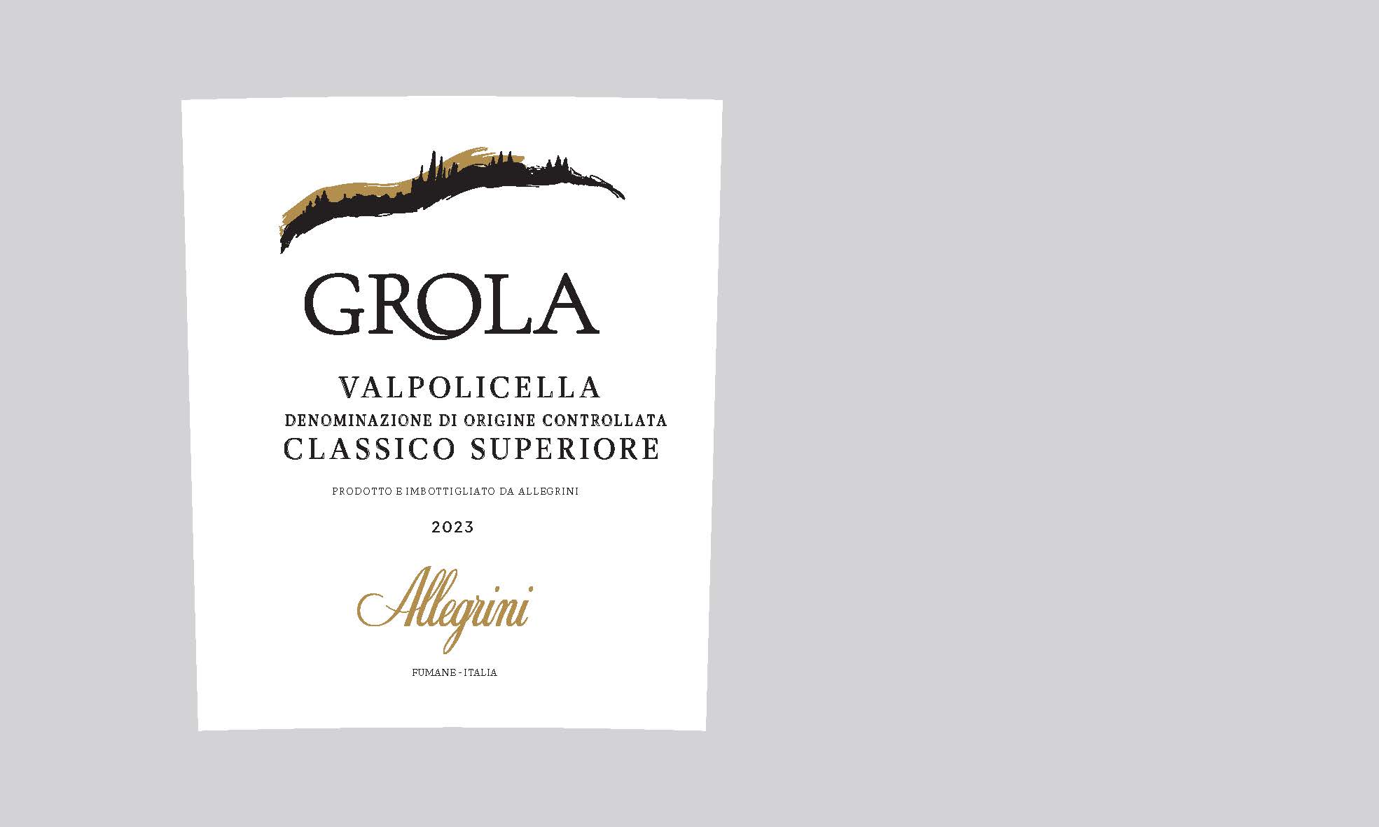 TABC label artwork for Allegrini Red Wine Grola Valpolicella