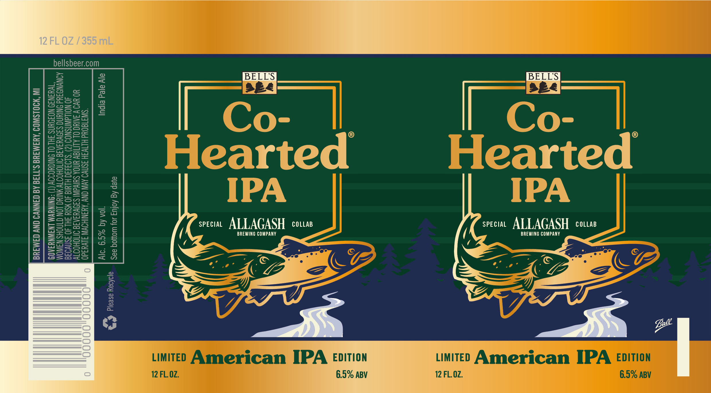 TABC label artwork for CO-HEARTED IPA