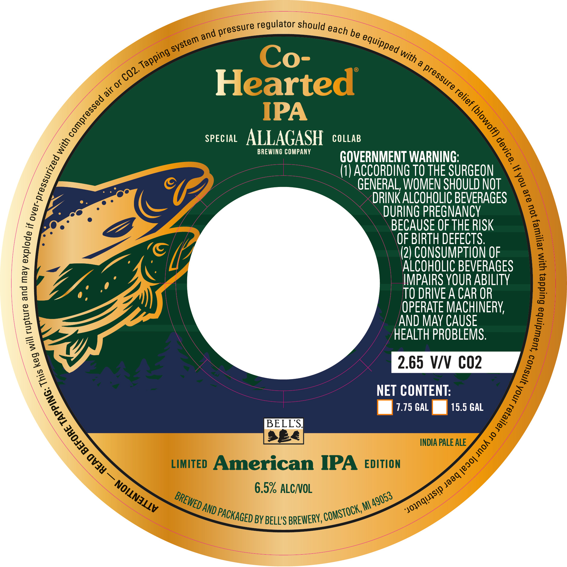 TABC label artwork for CO-HEARTED IPA