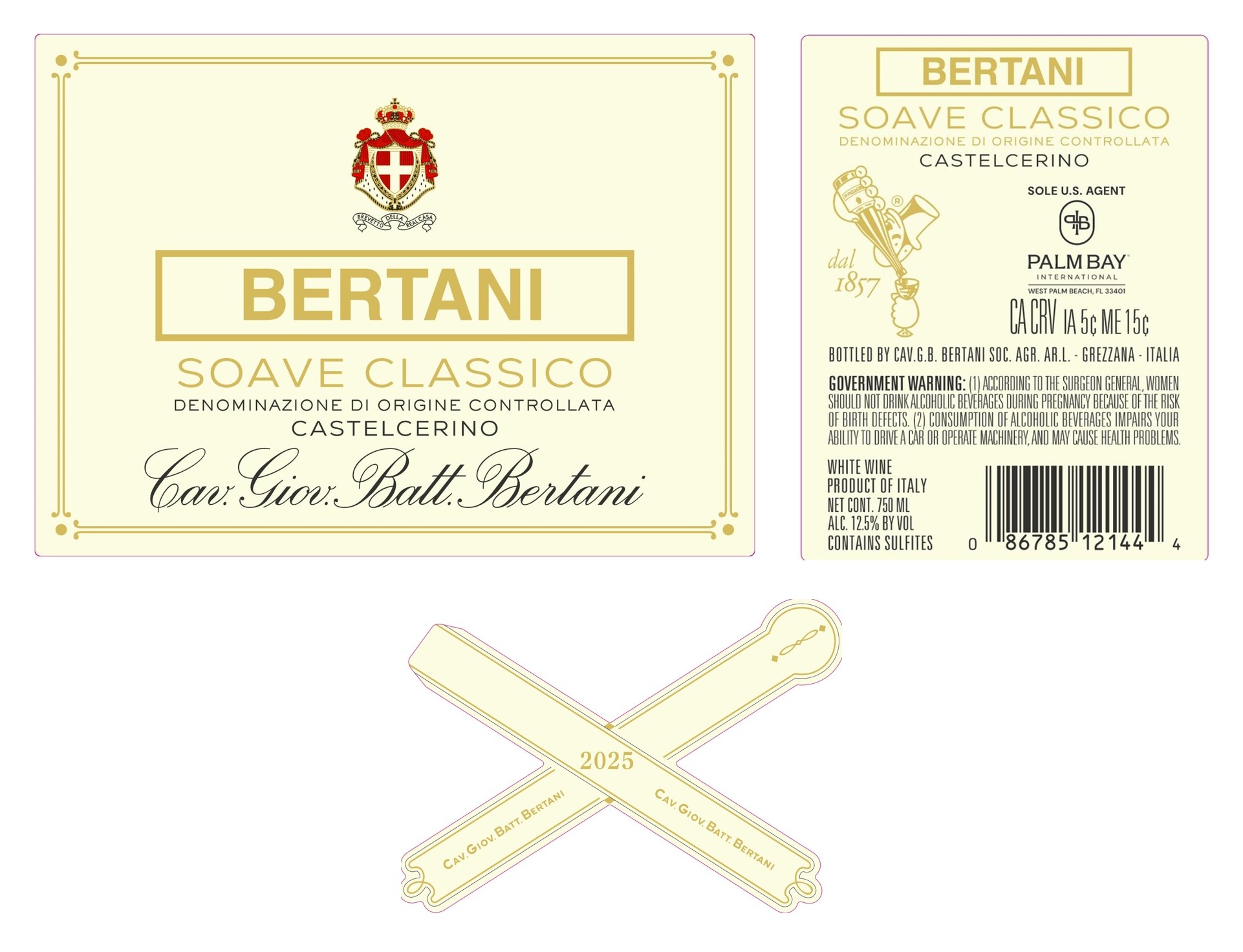 TABC label artwork for BERTANI SOAVE CLASSICO