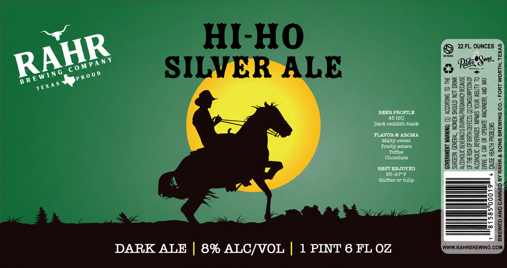 TABC label artwork for HI-HO Silver Ale