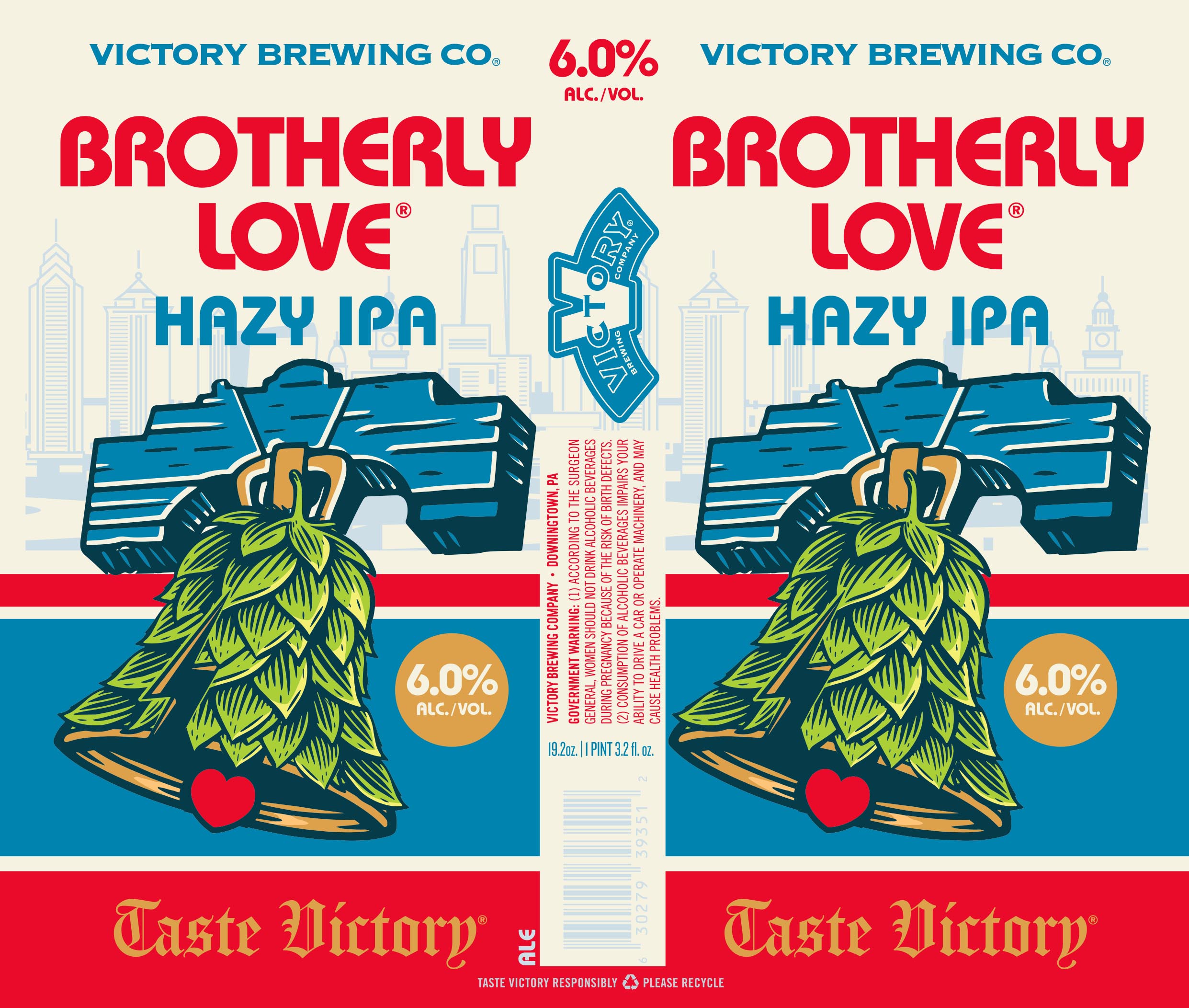 TABC label artwork for VICTORY BROTHERLY LOVE 19.2OZ CAN