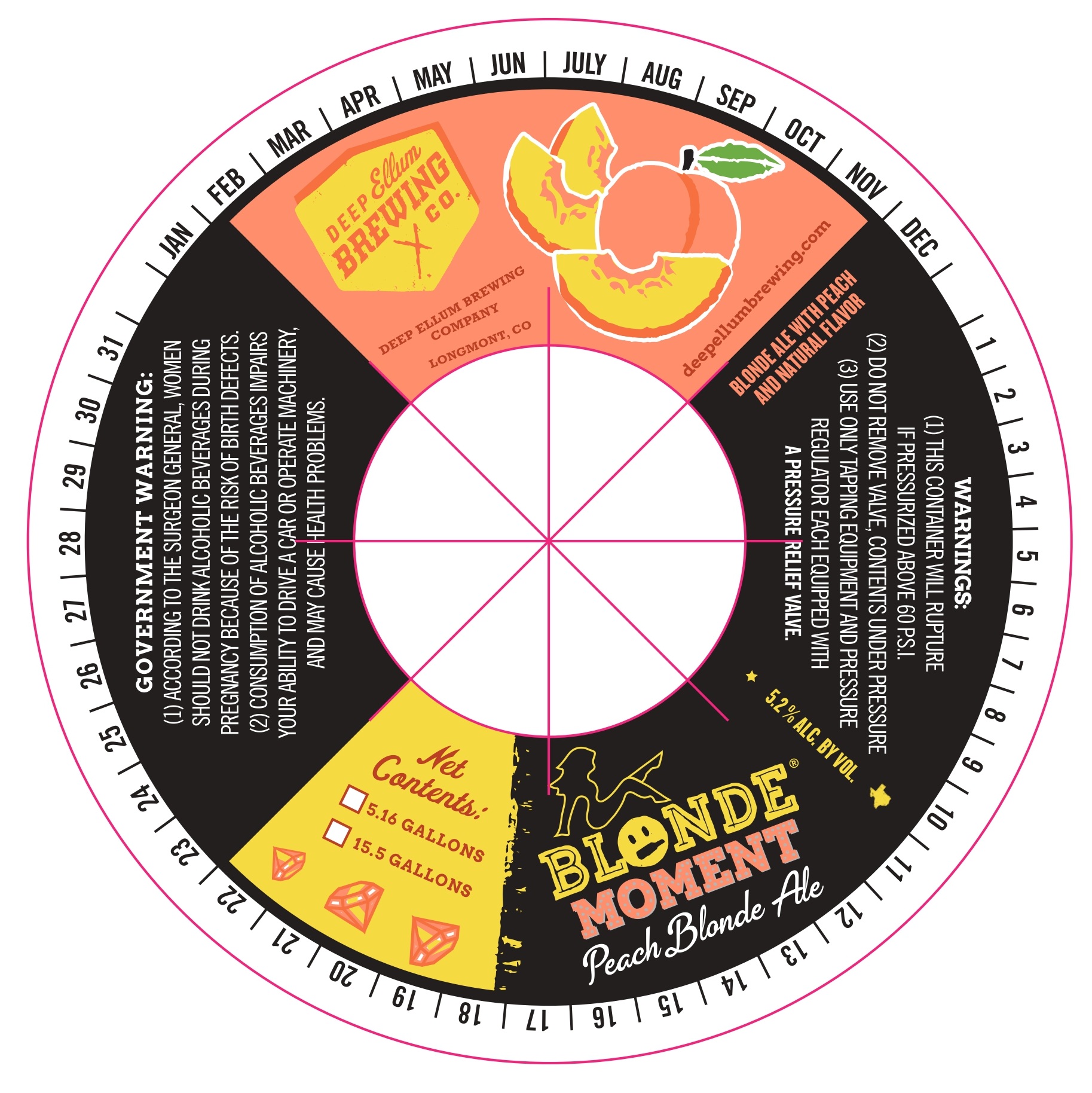 TABC label artwork for Blonde Moment