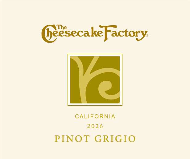TABC label artwork for THE CHEESECAKE FACTORY PINOT GRIGIO CALIFORNIA