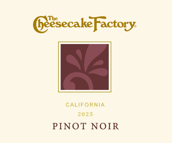 TABC label artwork for THE CHEESECAKE FACTORY PINOT NOIR CALIFORNIA