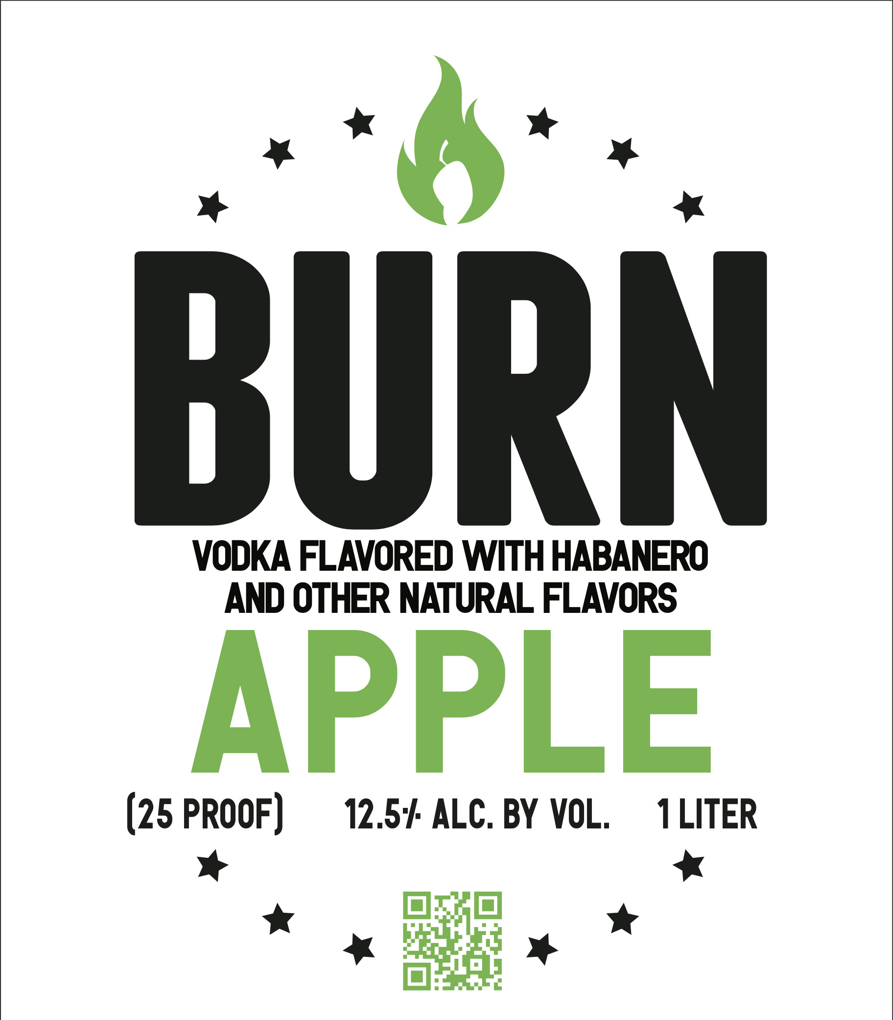 TABC label artwork for Burn Apple