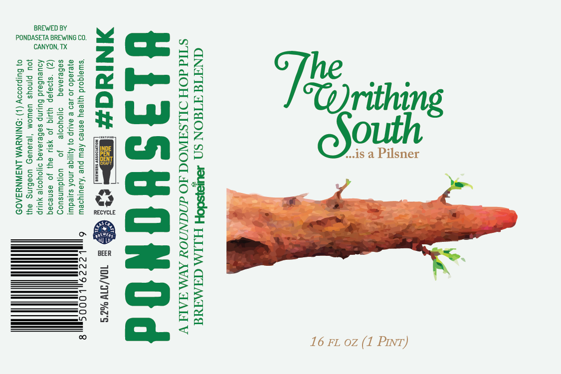TABC label artwork for The Writhing South
