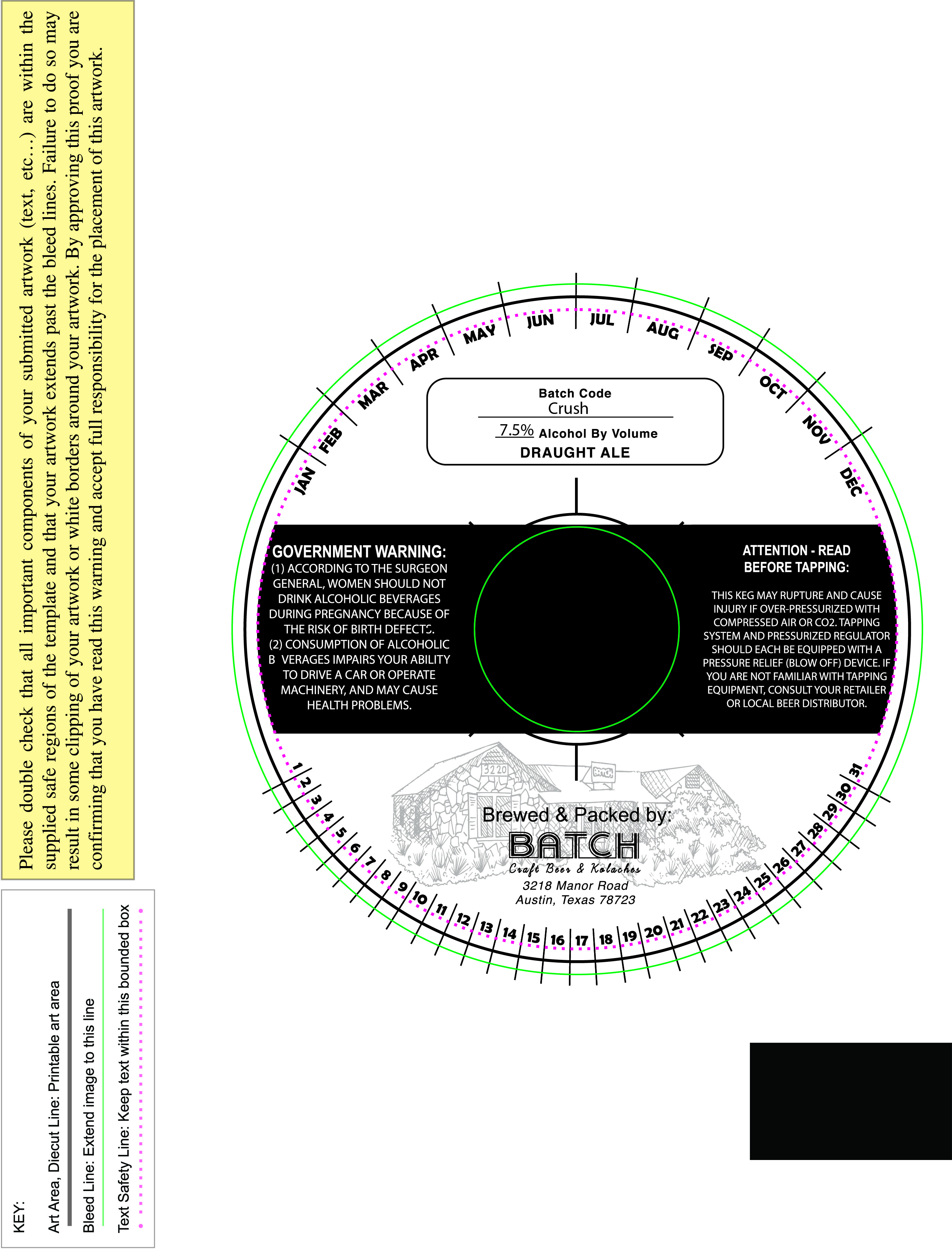 TABC label artwork for Crush