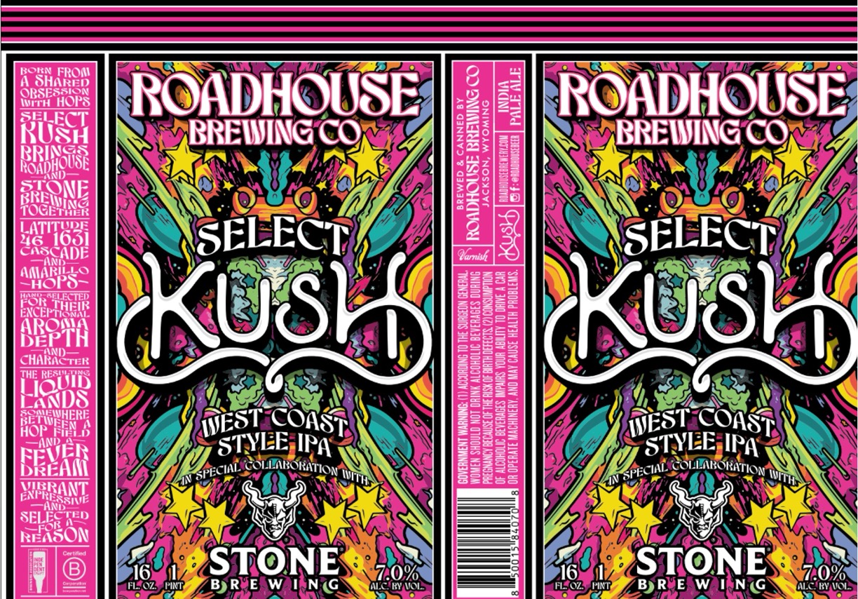 TABC label artwork for Select Kush