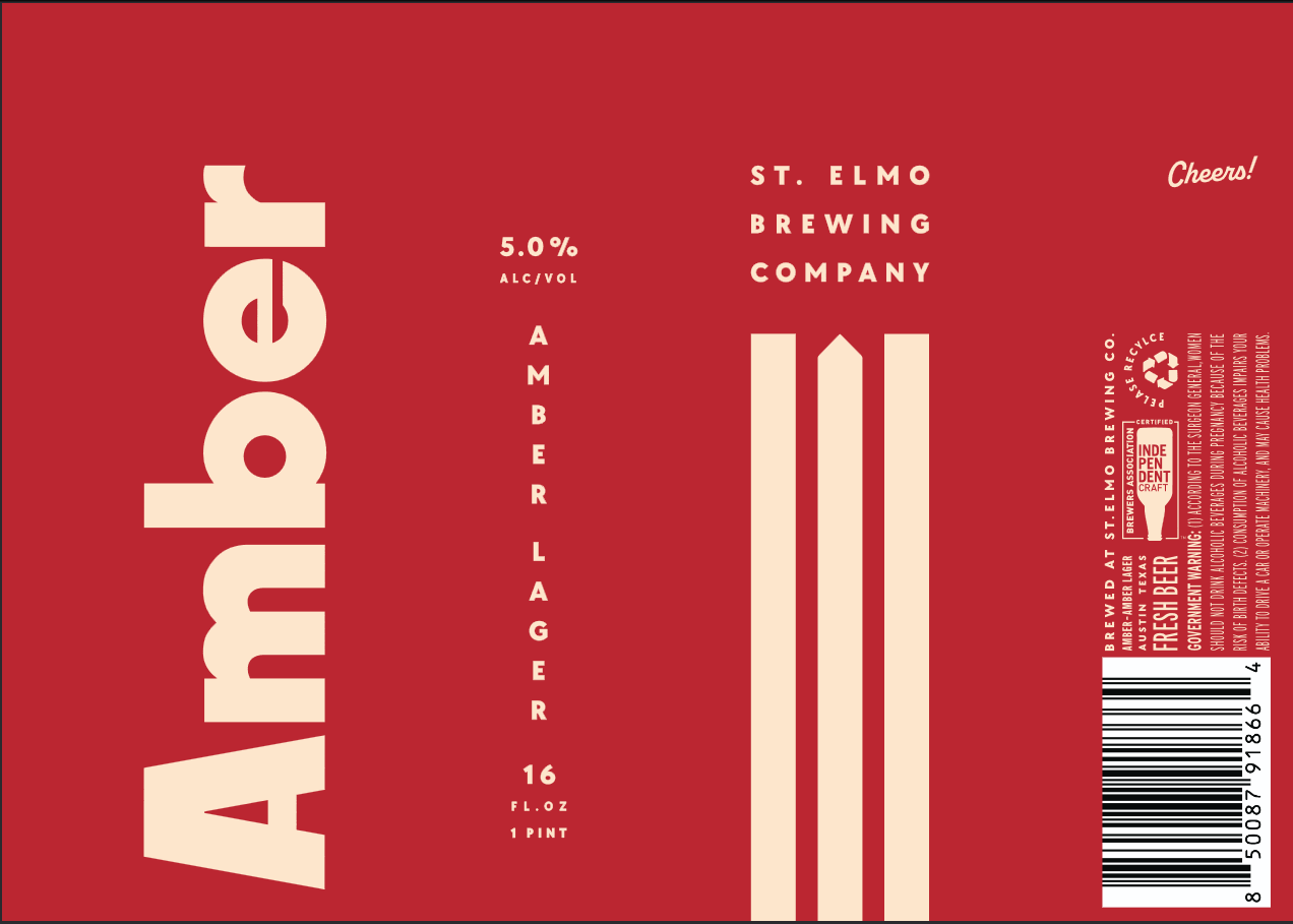 TABC label artwork for Amber