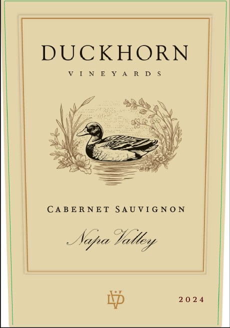 TABC label artwork for DUCKHORN VINEYARDS CABERNET SAUVIGNON NAPA VALLEY
