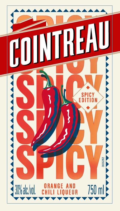 TABC label artwork for Cointreau Spicy
