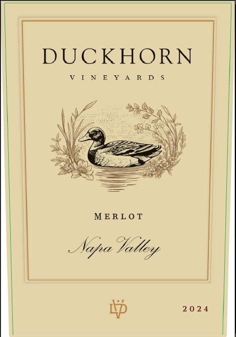 TABC label artwork for DUCKHORN VINEYARDS MERLOT NAPA VALLEY