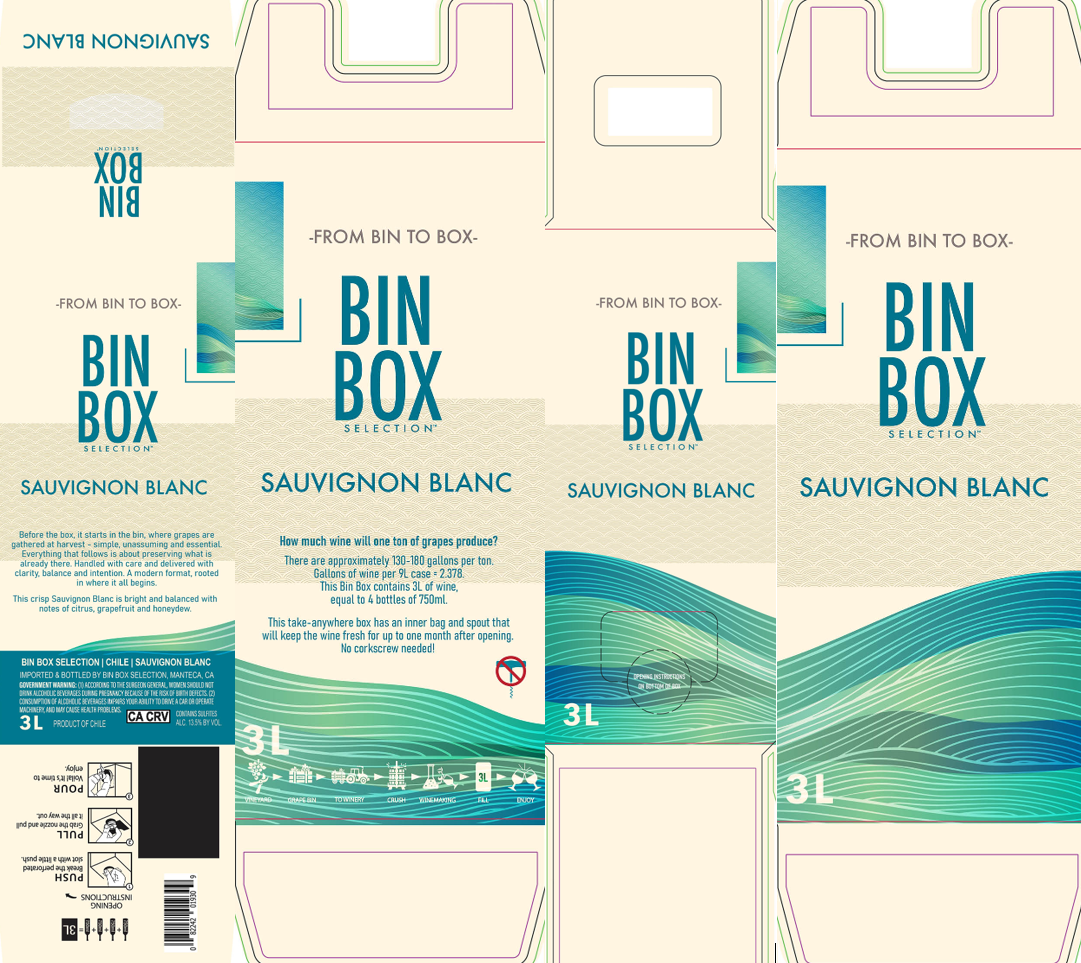 TABC label artwork for BIN BOX SELECTION SAUVIGNON BLANC
