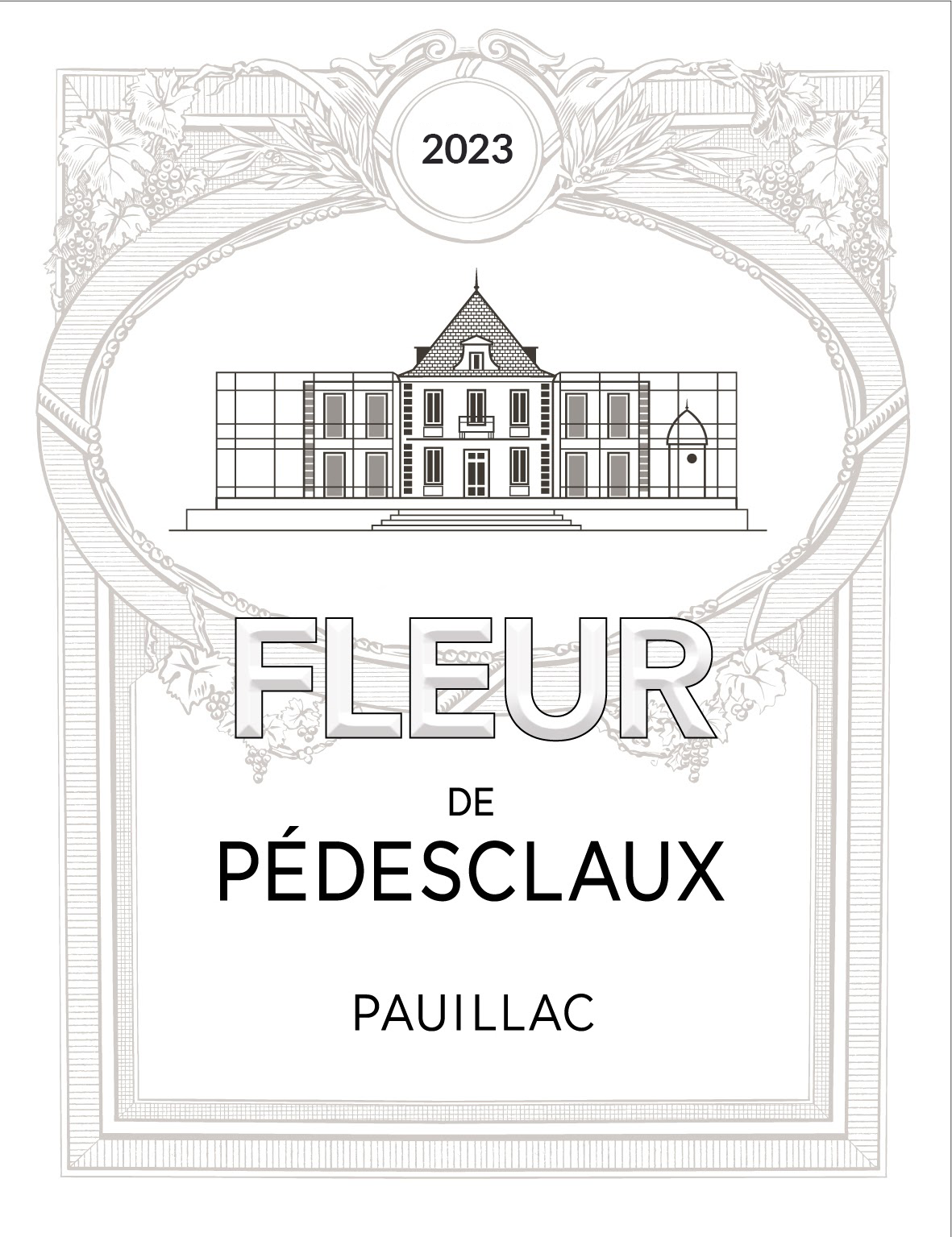 TABC label artwork for FLEUR DE PEDESCLAUX RED PAUILLAC