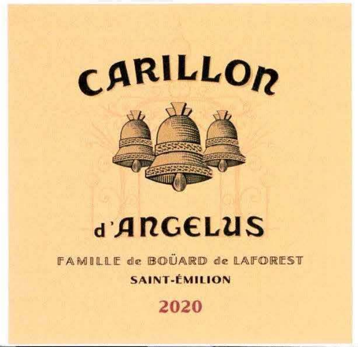 TABC label artwork for CARILLON D'ANGELUS RED BORDEAUX SAINT-EMILION