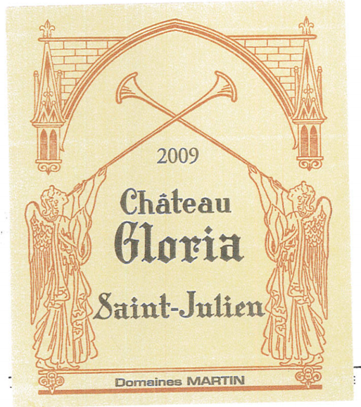 TABC label artwork for CHATEAU GLORIA RED BORDEAUX SAINT-JULIEN