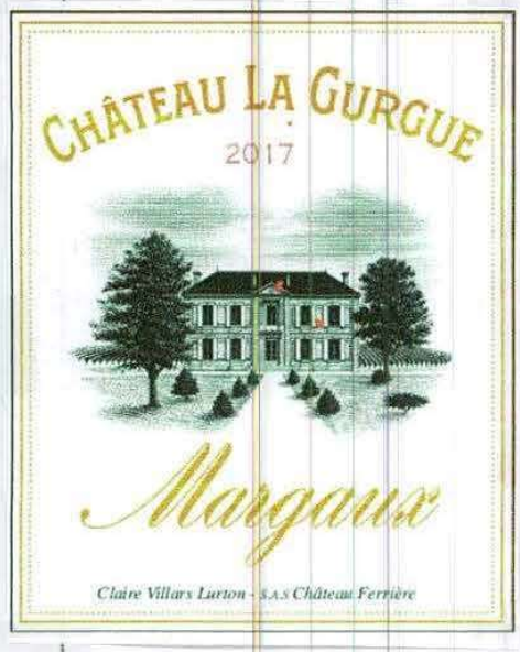 TABC label artwork for CHATEAU LA GURGUE MARGAUX