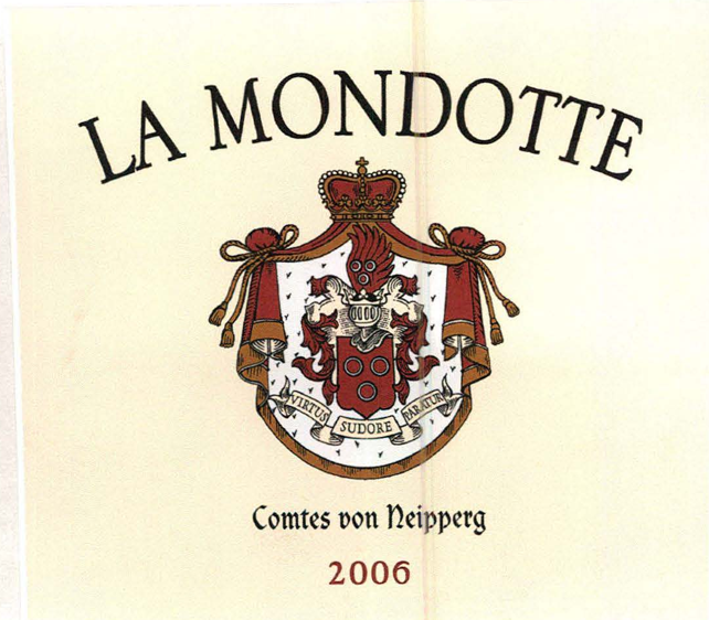 TABC label artwork for LA MONDOTTE RED BORDEAUX WINE