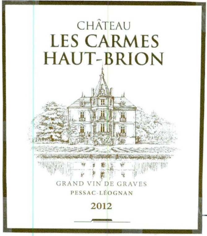 TABC label artwork for CHATEAU LES CARMES HAUT-BRION