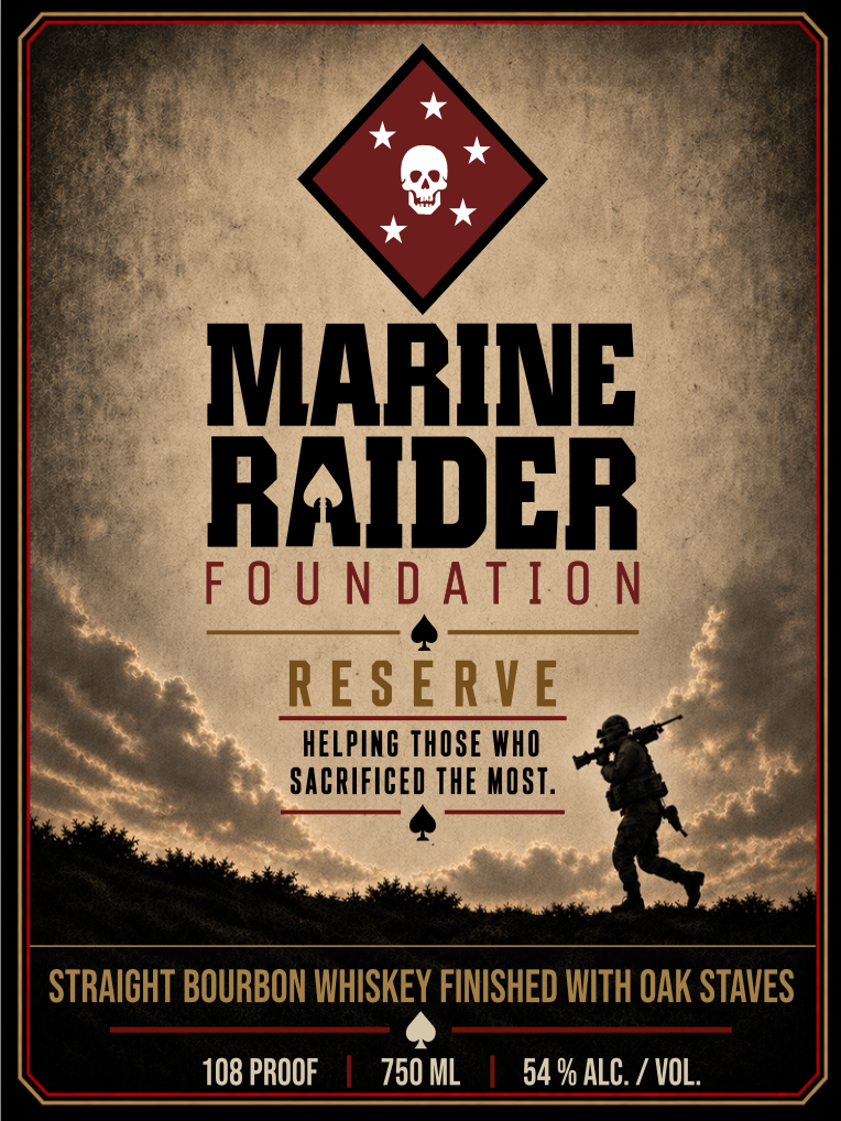 TABC label artwork for Marine Raider Foundation Reserve