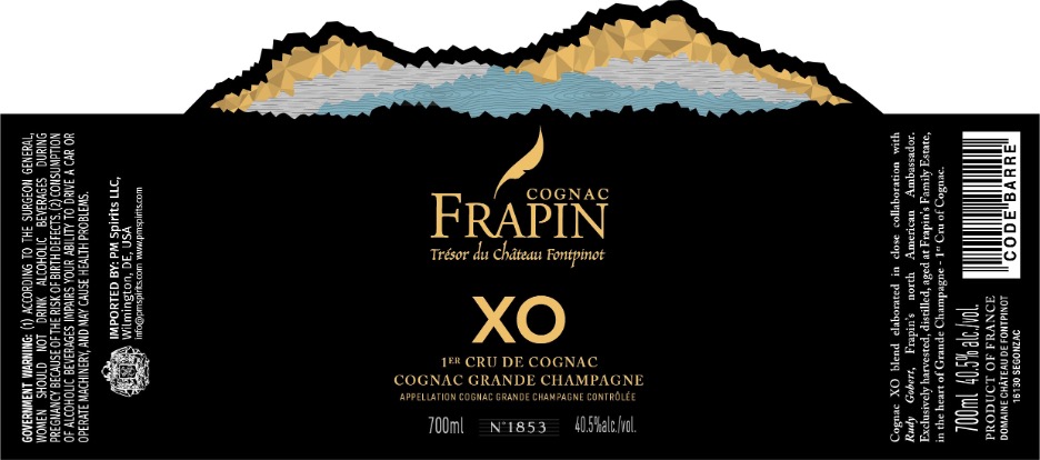 TABC label artwork for COGNAC FRAPIN TRESOR DU CHATEAU FONTPOINT XO