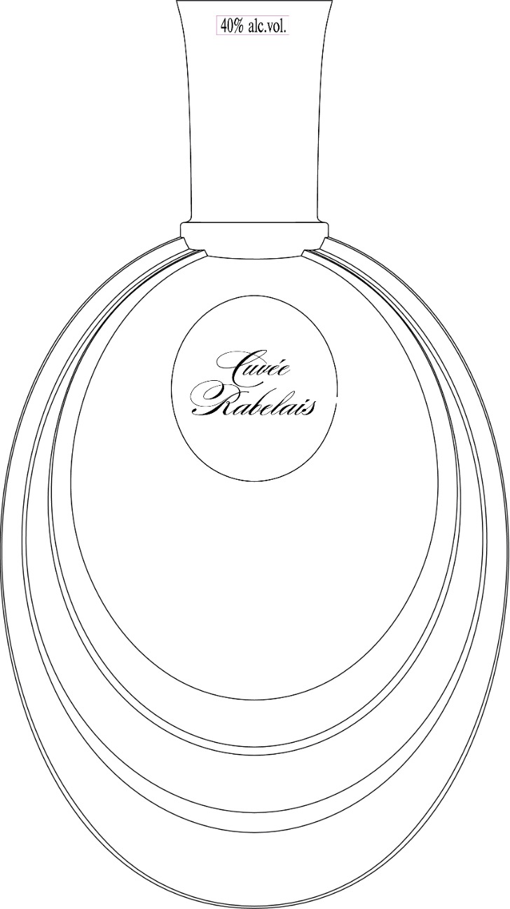 TABC label artwork for COGNAC FRAPIN CUVEE RABELAIS