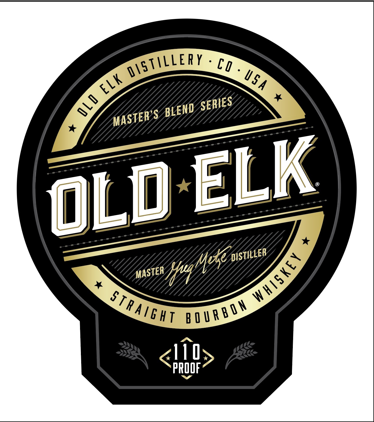 TABC label artwork for Old Elk Four Grain Bourbon