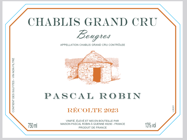 TABC label artwork for PASCAL ROBIN BOUGROS