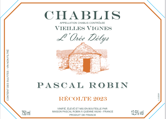 TABC label artwork for PASCAL ROBIN L'OREE DELYS VIELLES VIGNES