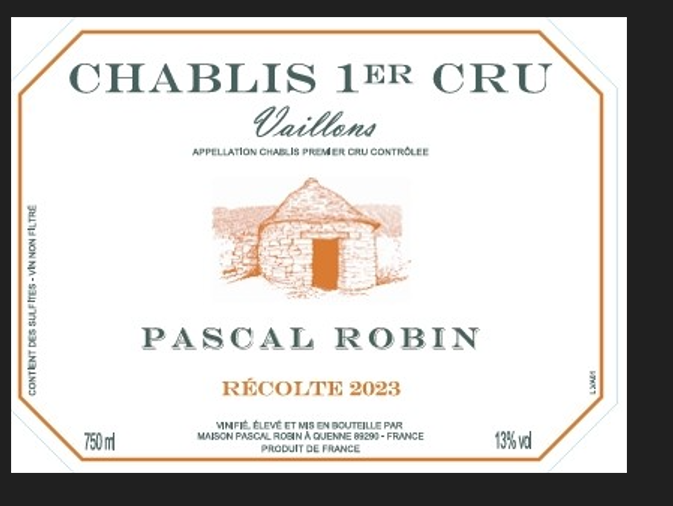 TABC label artwork for PASCAL ROBIN VAILLONS