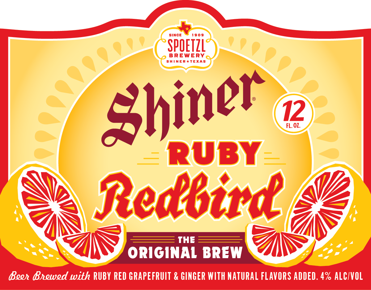 TABC label artwork for Shiner Ruby Redbird