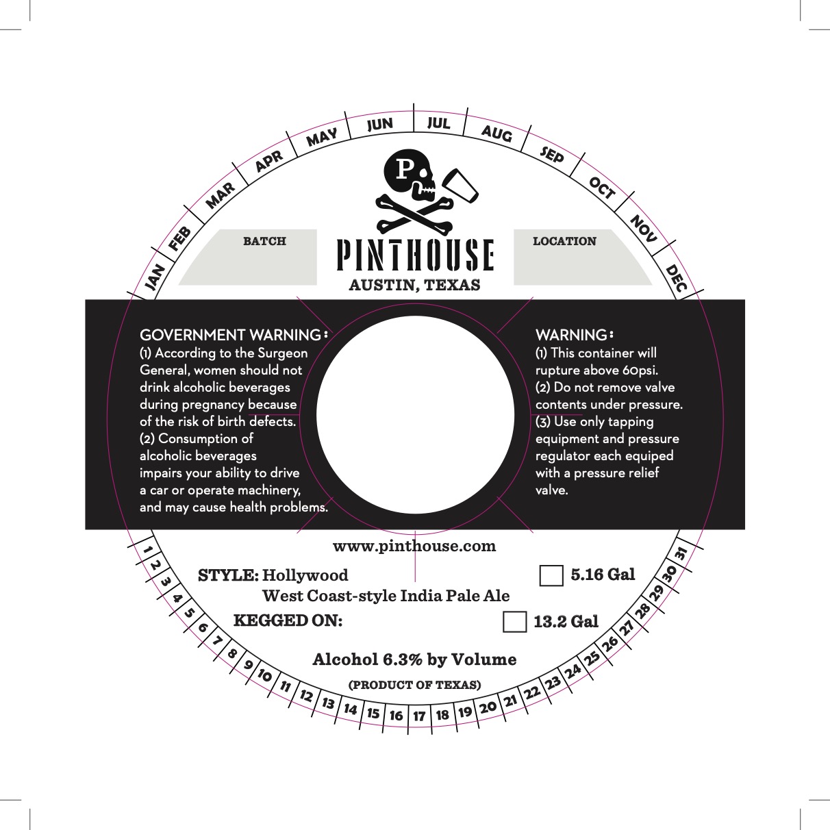 TABC label artwork for Hollywood