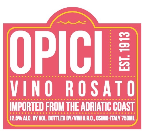 TABC label artwork for OPICI ROSATO FISH BOTTLE