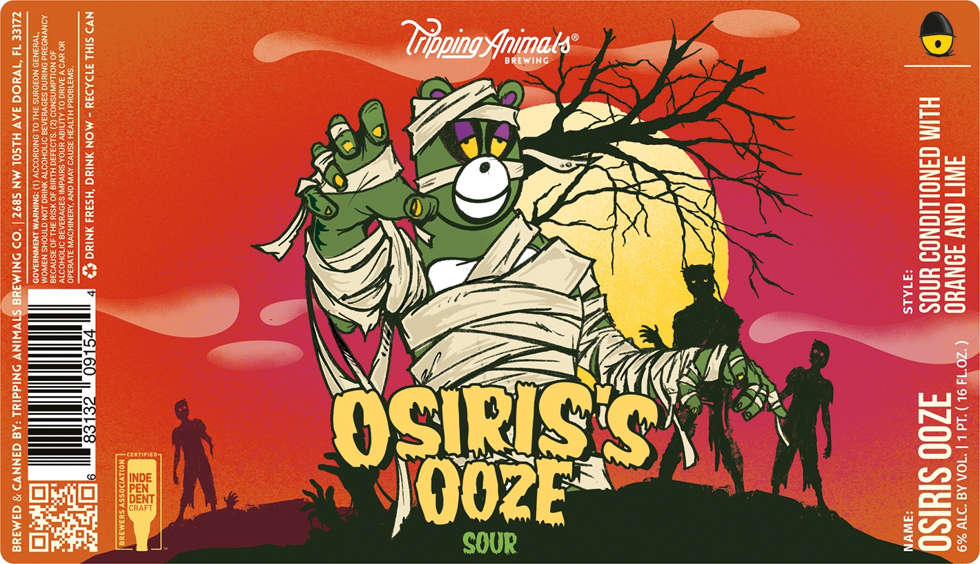 TABC label artwork for OSIRIS'S OOZE