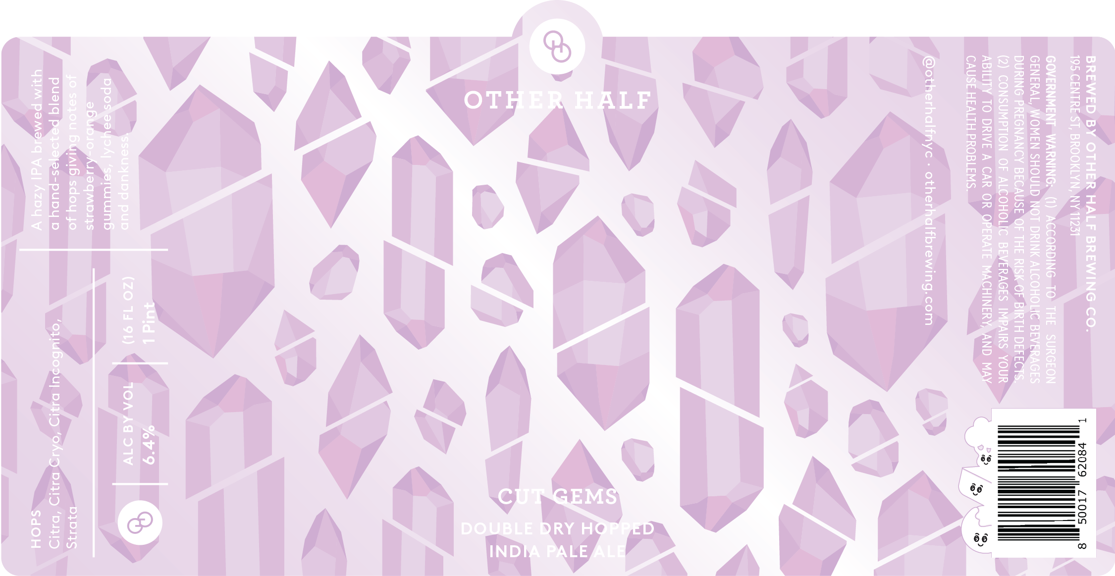 TABC label artwork for Cut Gems