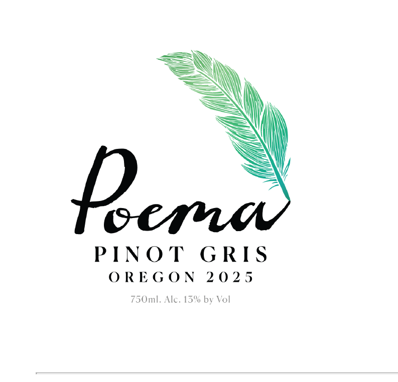 TABC label artwork for Poema Pinot Gris