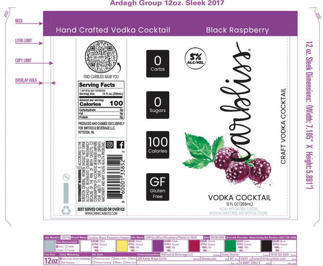 TABC label artwork for CARBLISS BLACK RASPBERRY VODKA COCKTAIL