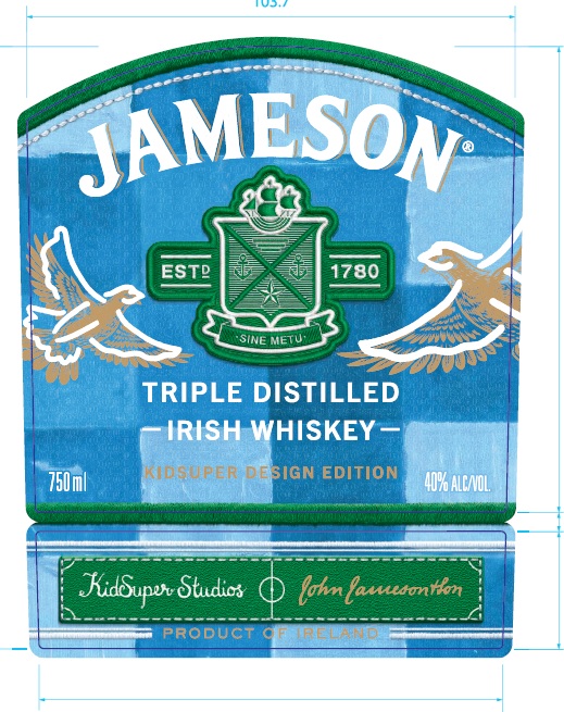 TABC label artwork for Jameson Kid Studio Irish Whiskey