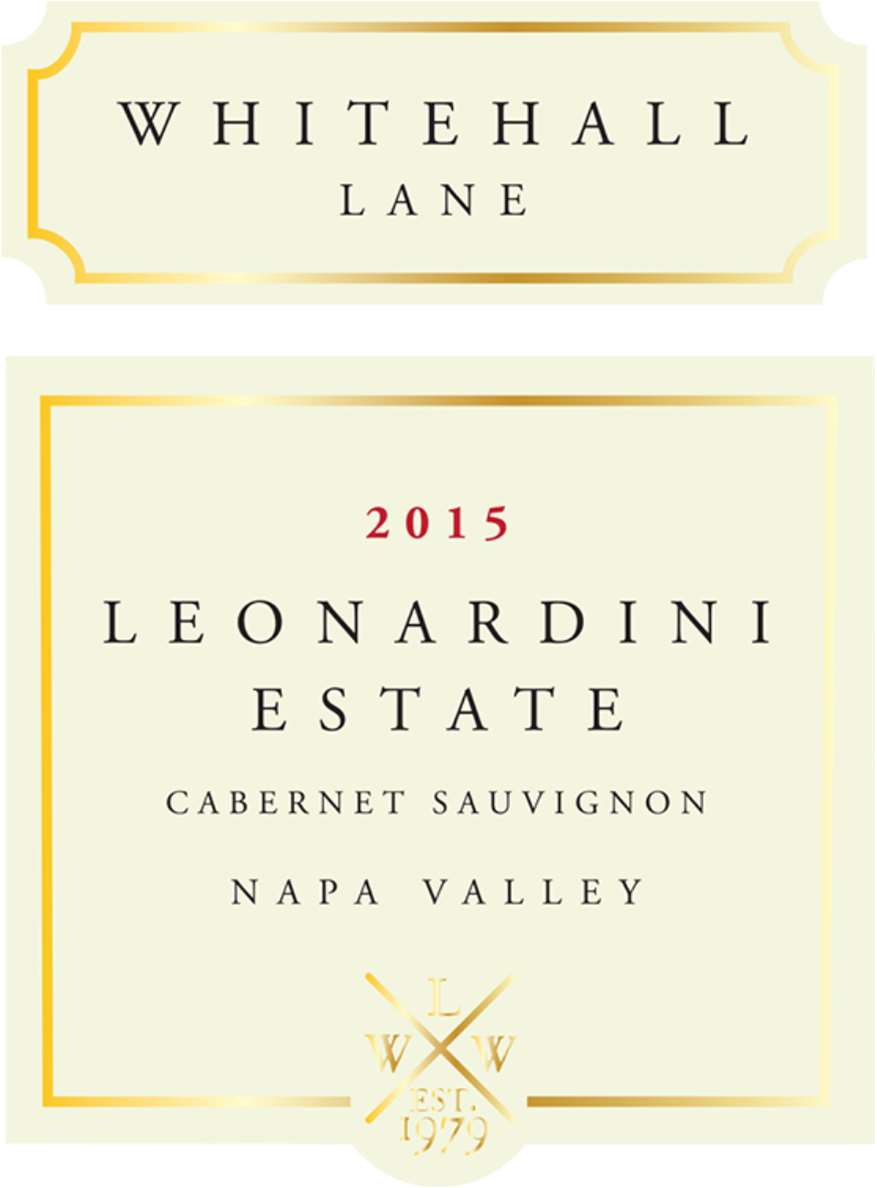 TABC label artwork for Whitehall Lane Leonardini Estate Cabernet Sauvignon, Napa Valley