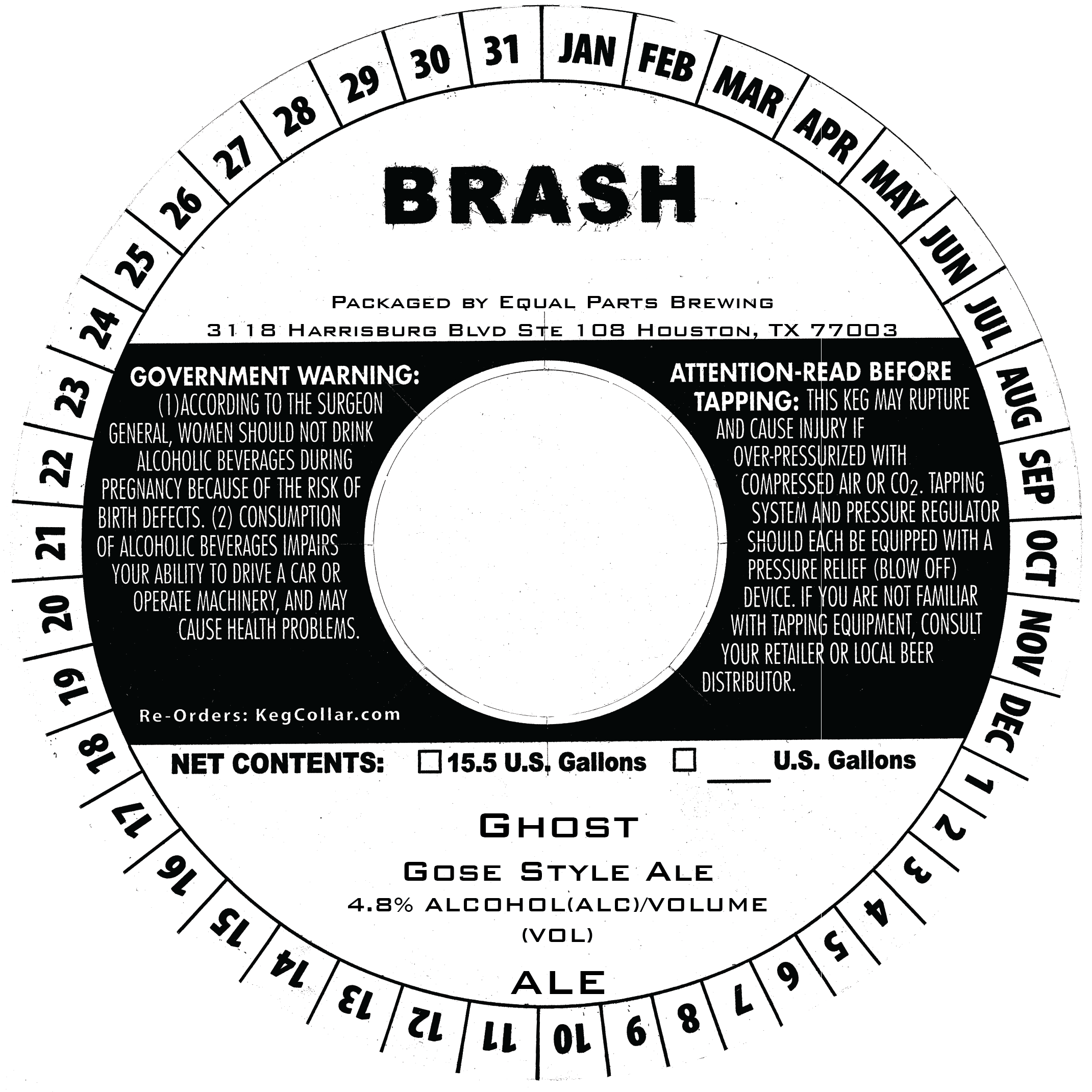 TABC label artwork for Ghost