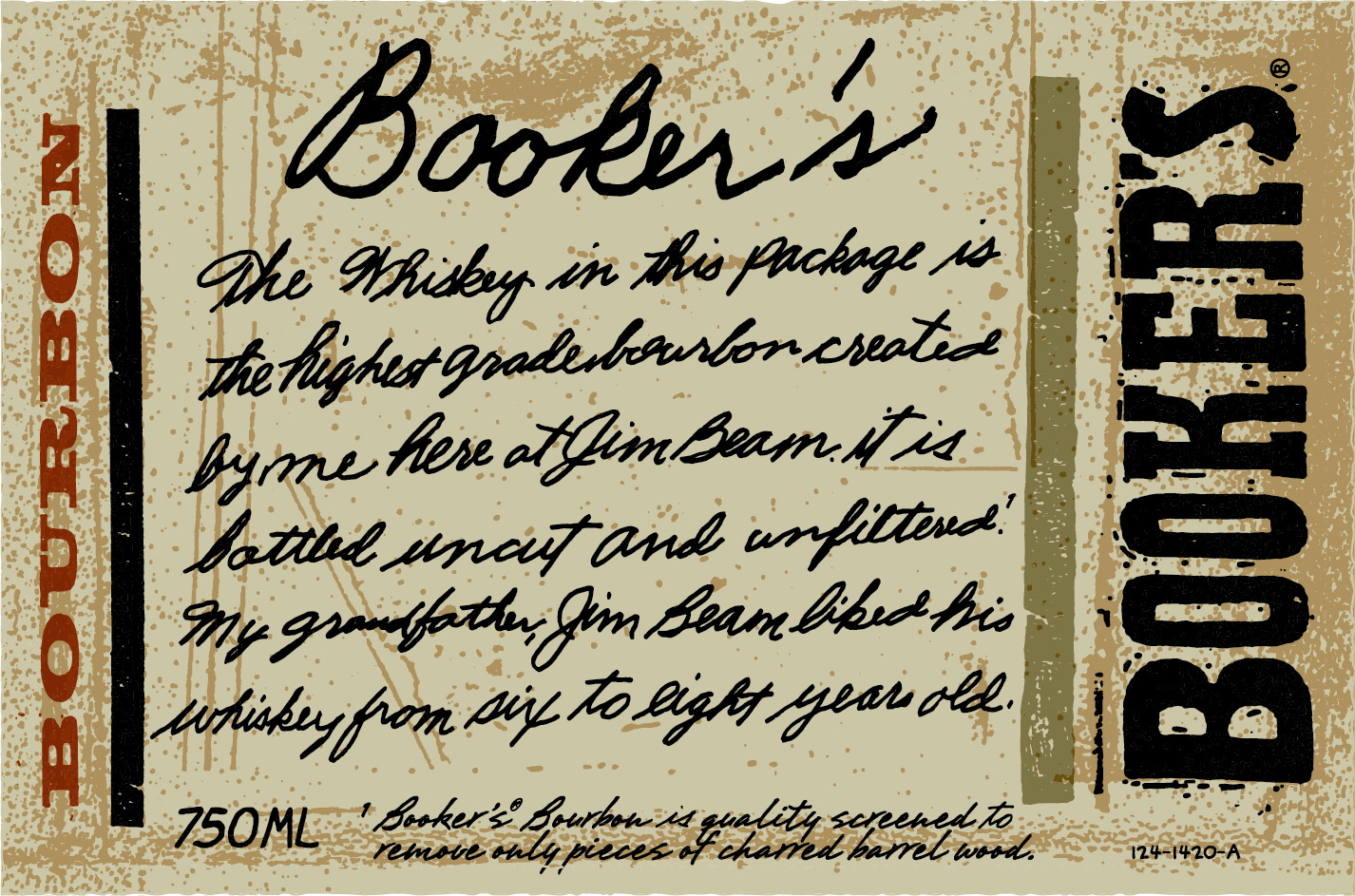 TABC label artwork for Booker's Roundtable Batch 26-04