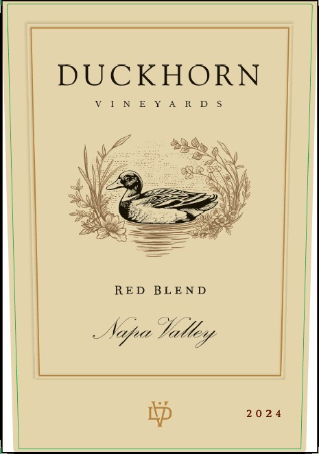 TABC label artwork for DUCKHORN VINEYARDS RED NAPA VALLEY COSTCO