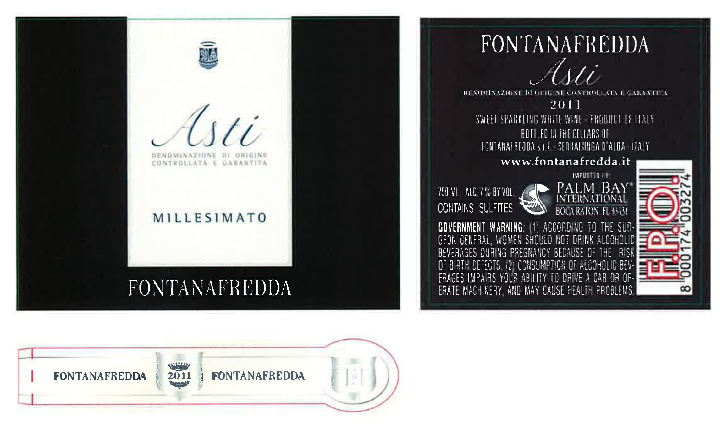 TABC label artwork for FONTANAFREDDA ASTI MILLESIMATO