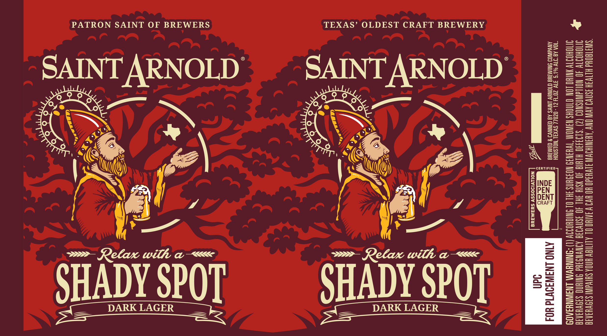 TABC label artwork for Shady Spot