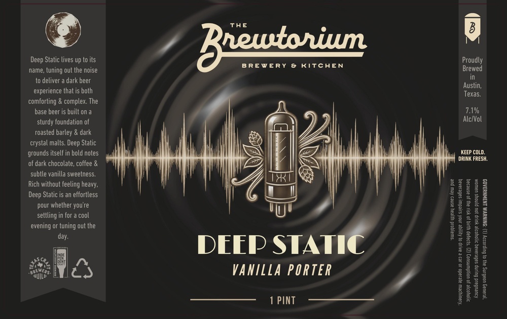 TABC label artwork for Deep Static Vanilla Porter