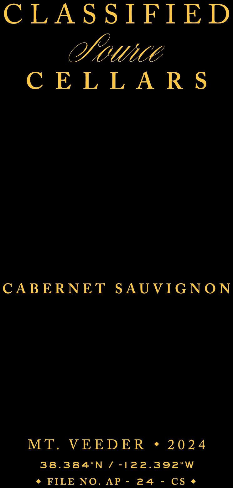 TABC label artwork for CLASSIFIED SOURCE CELLARS CABERNET SAUVIGNON
