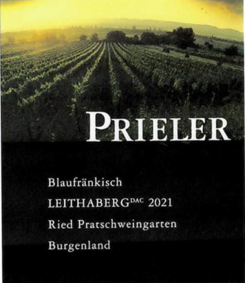 TABC label artwork for Blaufrankisch Ried Pratschweingarten, Prieler