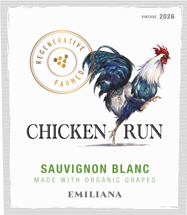 TABC label artwork for Chicken Run Sauvignon Blanc